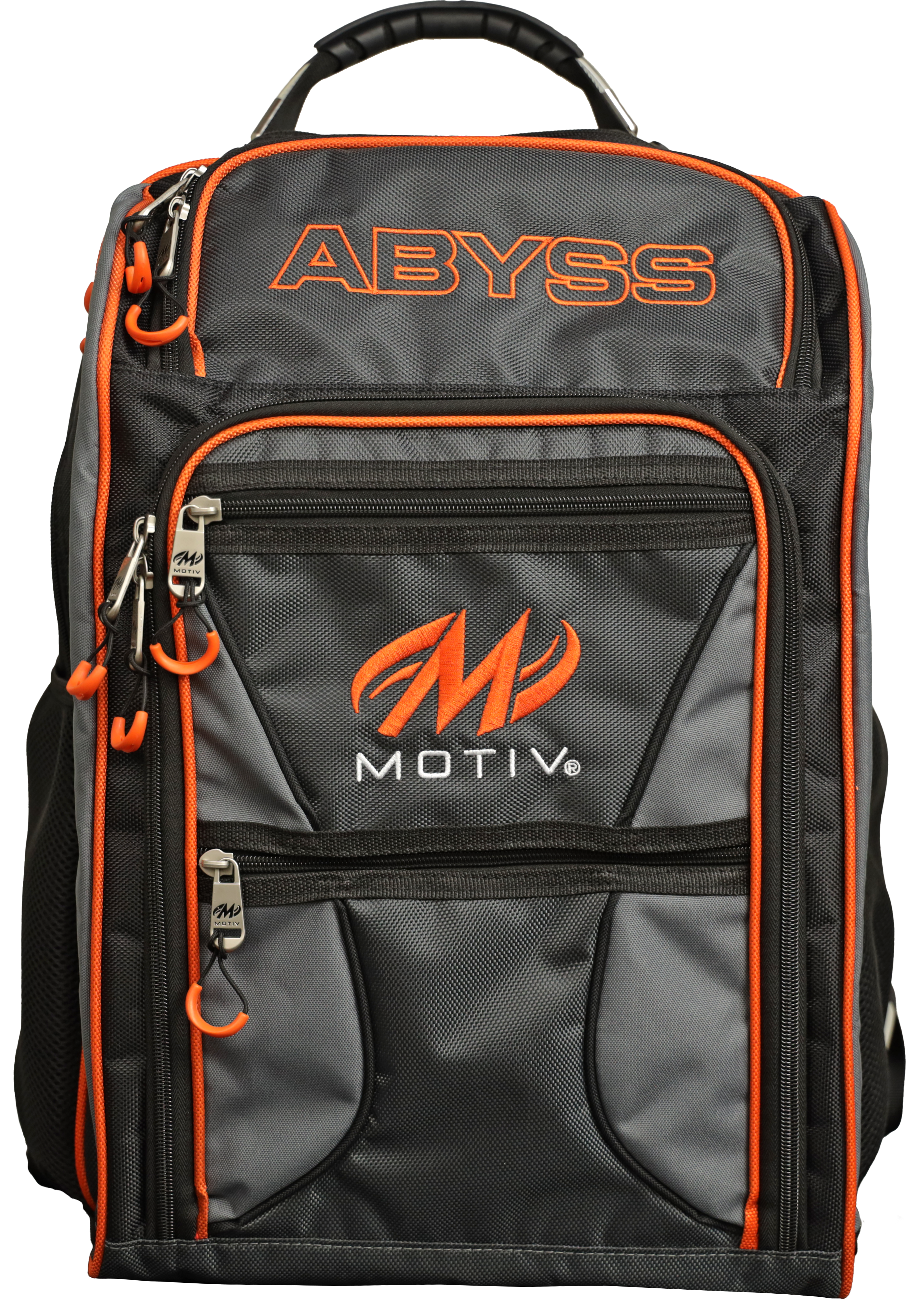 Motiv Abyss Giant Backpack - Large Durable Travel & Hiking Backpack for Men & Women - Water-Resistant Black/Gray Outdoor Gear for Camping, Gym & Daily Use