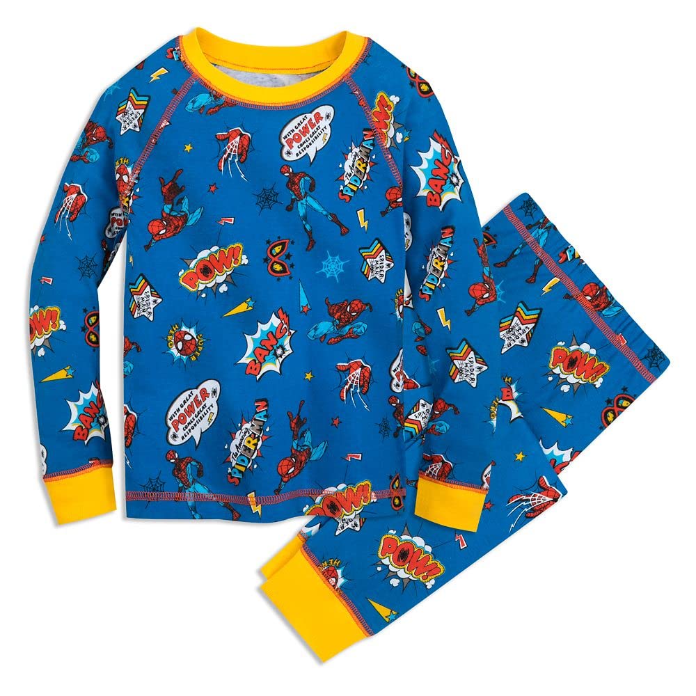 Marvel Spider-Man Pajama Set for Boys - Superhero Kids Sleepwear for Bedtime & Lounge