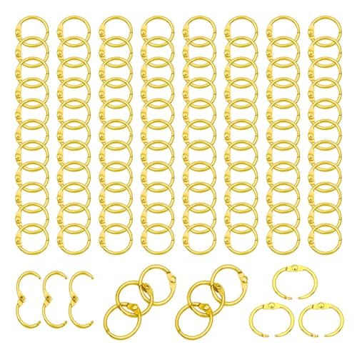 Inner Dia: 0.65 Inch(16.5mm) 100pcs Golden