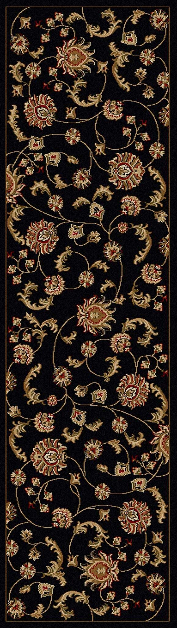 Radici Como Black Area Rug 2'2