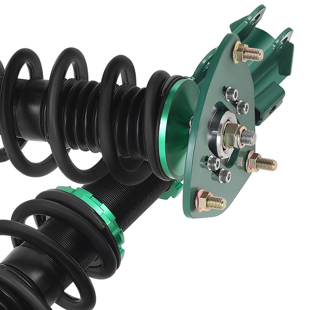 ECCPP Adjustable Coilover Suspension Kit - Height Adjustable Struts & Coil Spring Shocks for 2011-2015 Hyundai Genesis Coupe | Performance Upgrade | Green | Perfect for Street Racing & Track Day Use