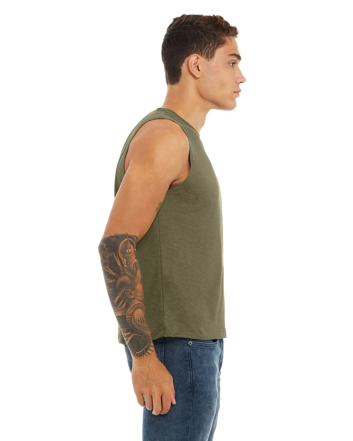 Bella + Canvas 3483 Unisex Jersey Muscle Tank - Soft Cotton Comfort Fit Sleeveless Shirt for Men & Women | Gym Workout, Yoga, Summer Casual Wear