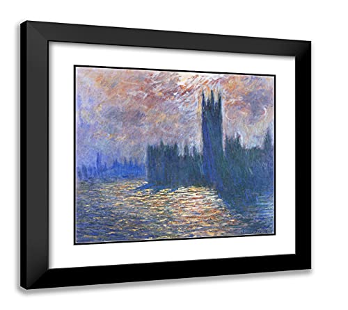 Black Modern Wood Frame with Double Matting