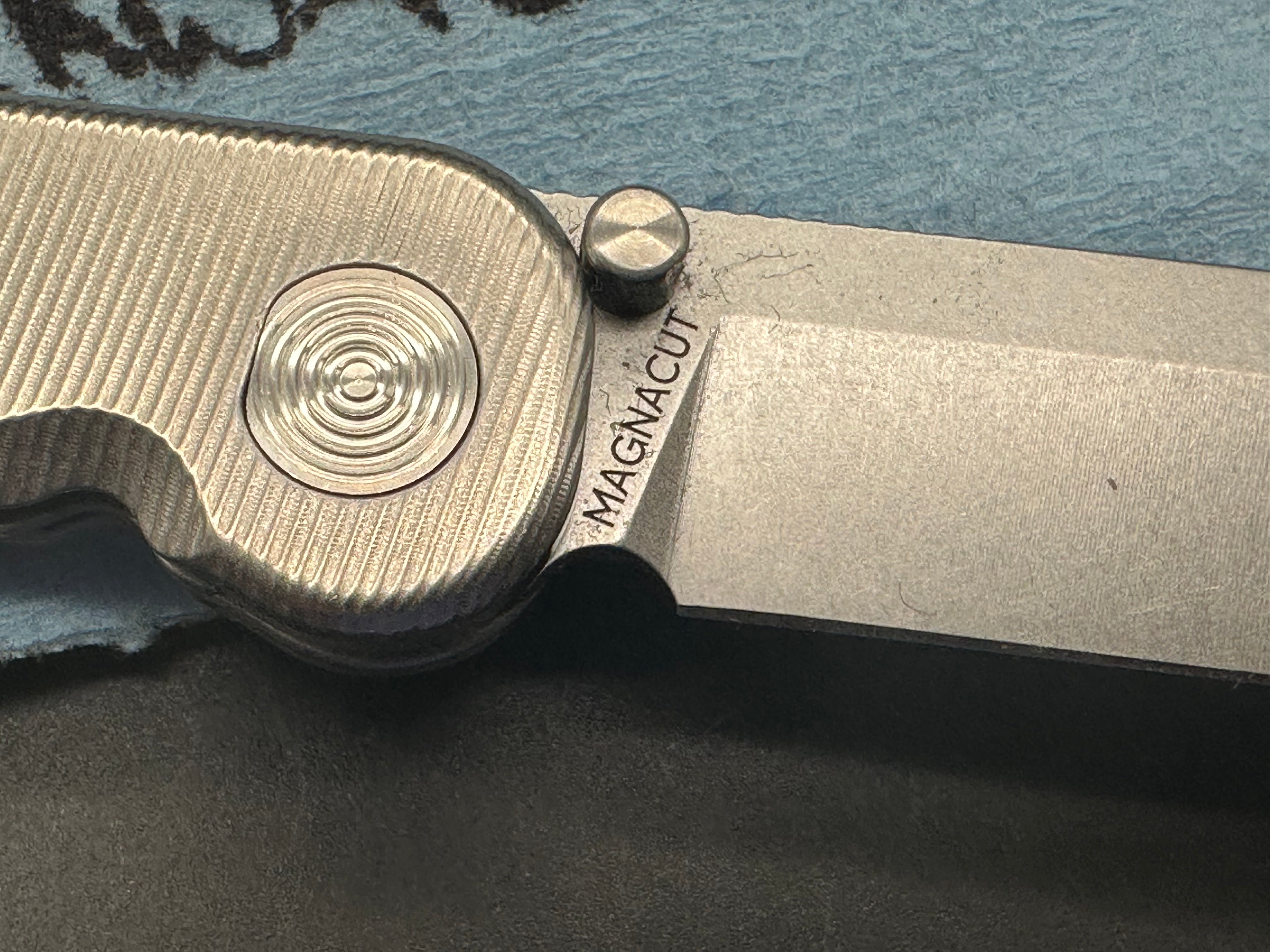 Tactile Turn Rockwall Titanium Pocket Knife with MagnaCut Blade - EDC, Outdoor, Camping & Everyday Carry Knife