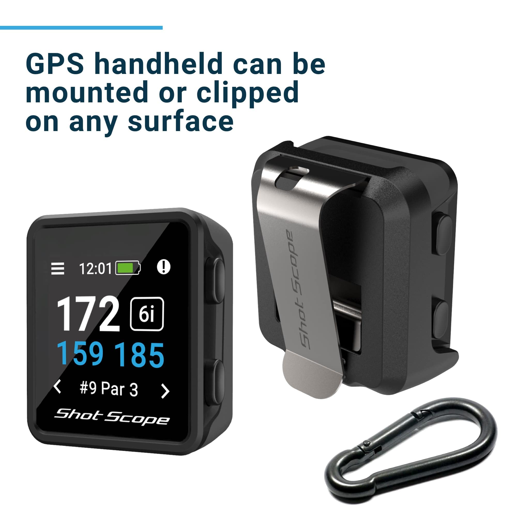Shot Scope H4 Handheld Golf GPS Rangefinder - Accurate Distance Measurement for Golfers | Perfect for Course Play & Practice Sessions