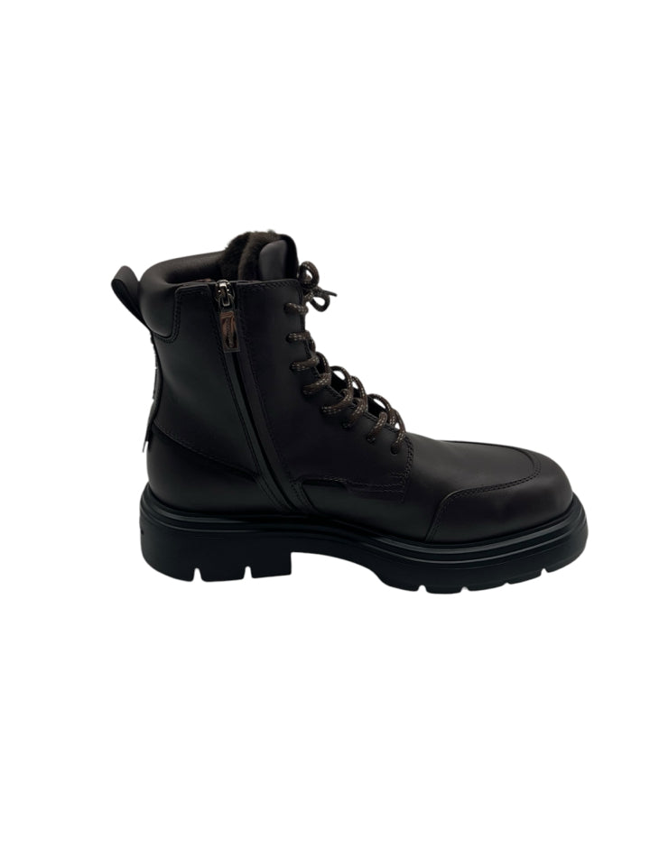Ferragamo Maxi Tongue Combat Boots for Men - Size 8.5 (Fits US 9.5) | Premium Leather Military Boots for Casual Wear & Outdoor Adventures