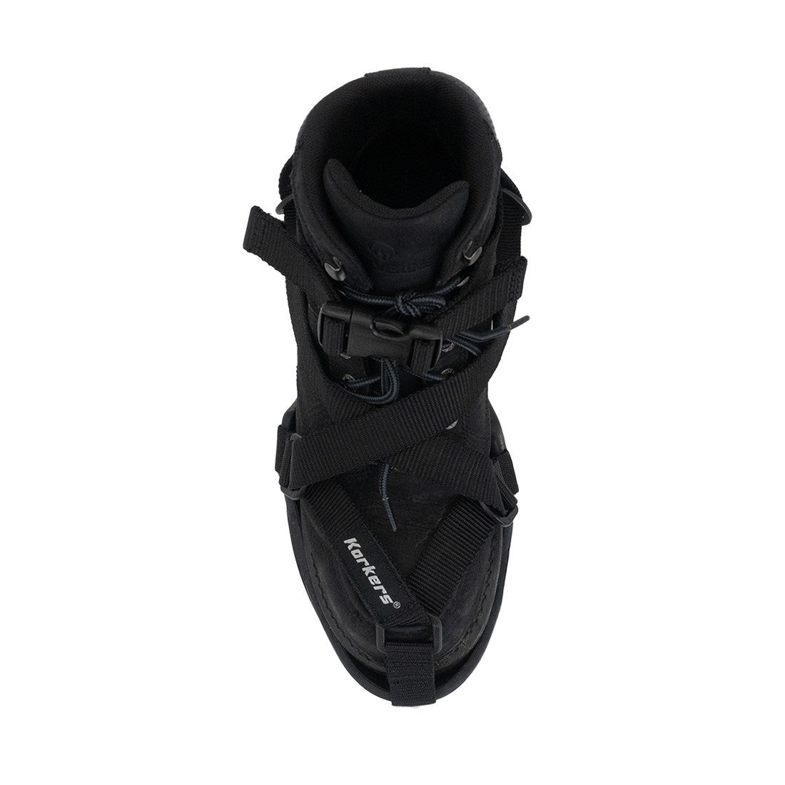 Korkers TuffTrax Regular Spike Overshoe - Non-Slip Ice & Snow Traction for Hiking, Hunting & Winter Work - Waterproof Rubber Sole with Removable Cleats