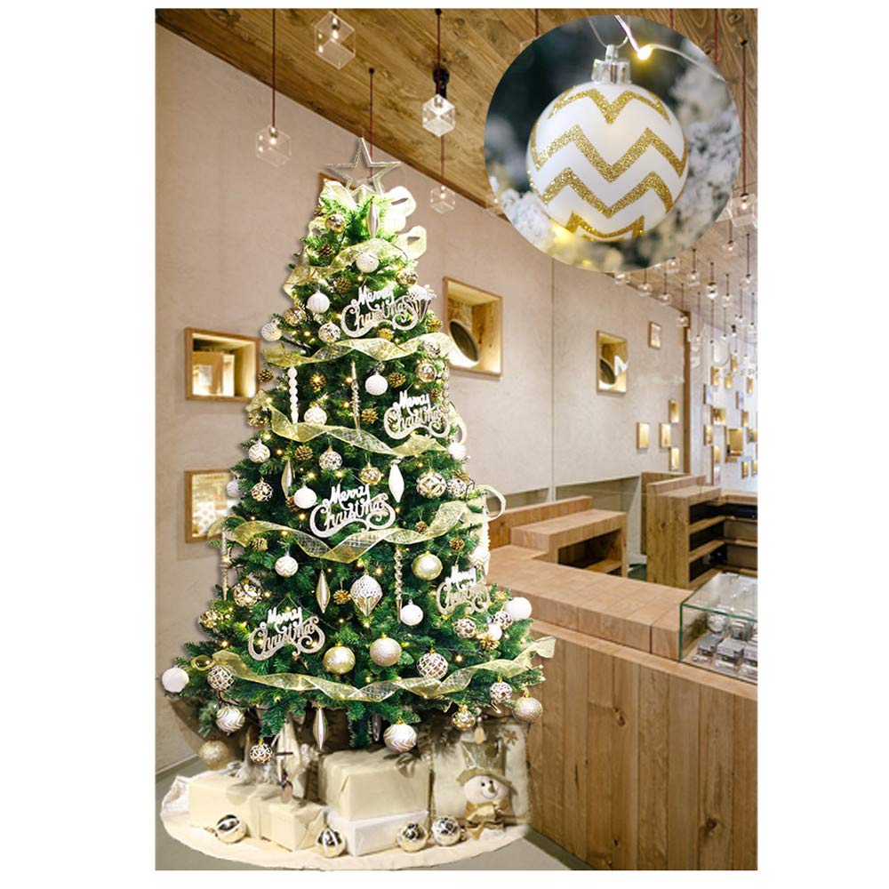 30Pcs Christmas Hanging Balls Baubles - Shatterproof Xmas Tree Ornaments for Holiday Party Decorations, Christmas & New Year Decor - Perfect for Home, Office, and Outdoor Decorating