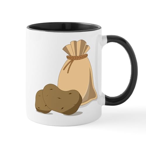 White/Black Inside - Potato Bag Mug