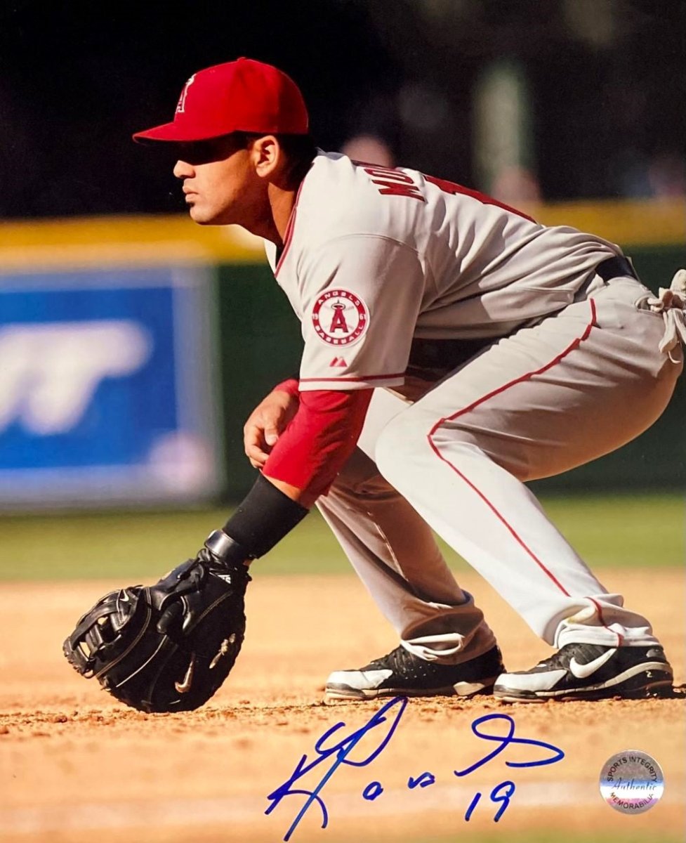Kendrys Morales Autographed 8x10 Photo - Los Angeles Angels Fielding Action - Certified Memorabilia for Baseball Fans & Collectors - Perfect for Display in Home, Office, or Sports Room