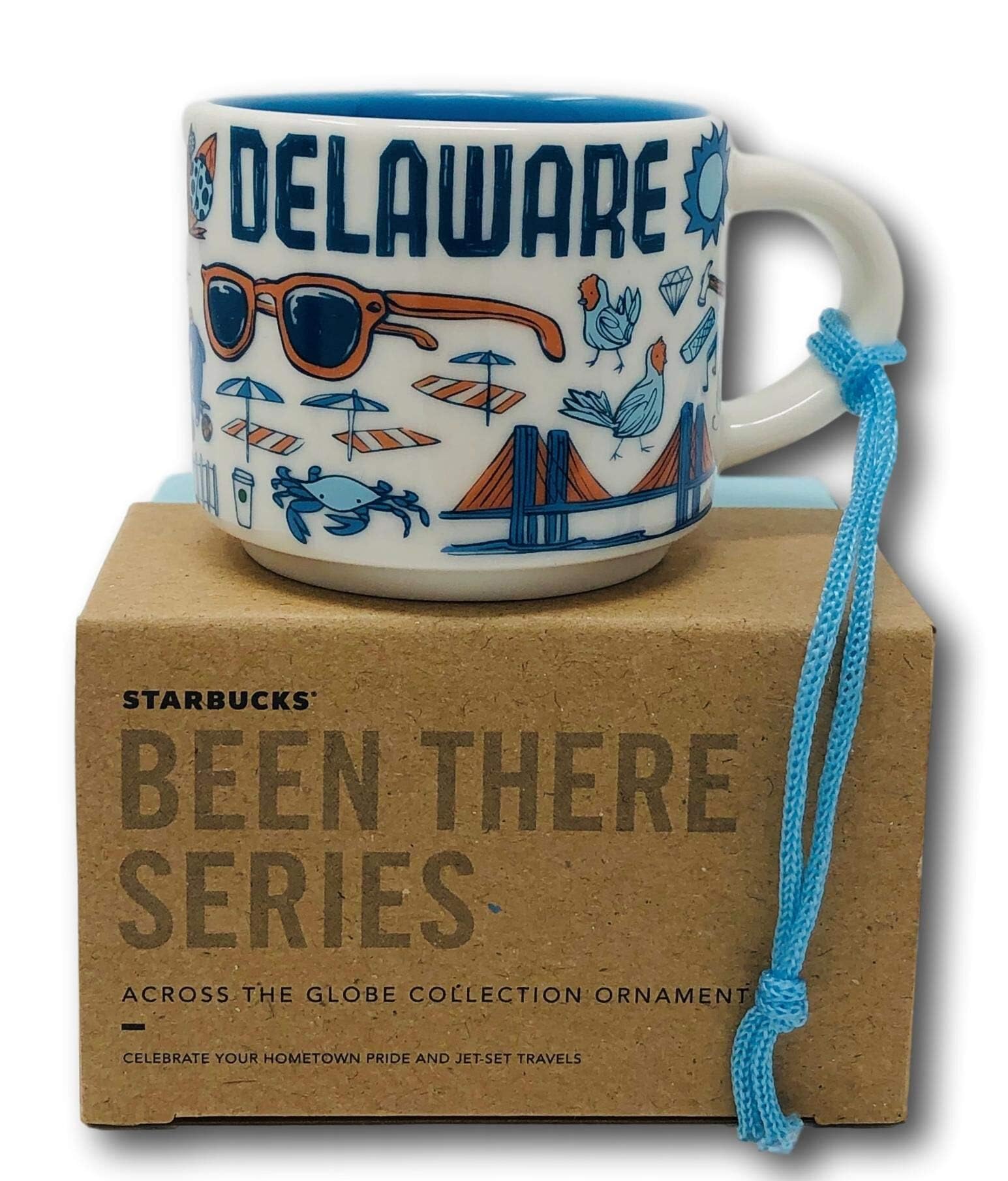 Starbucks Delaware Been There Collection 2 oz Ceramic Coffee Mug - Perfect for Collectors, Souvenirs & Small Espresso Drinks