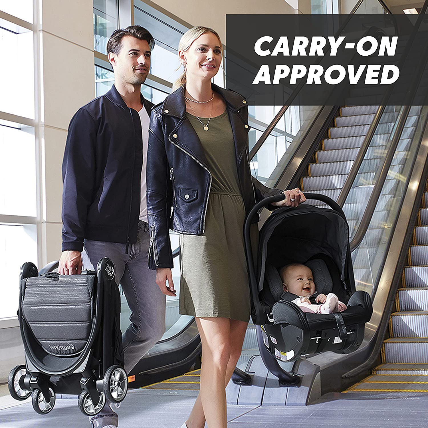Baby Jogger Tour2 Travel System Stroller - Lightweight & Compact for Newborns to Toddlers - Perfect for Travel, Shopping & Daily Walks
