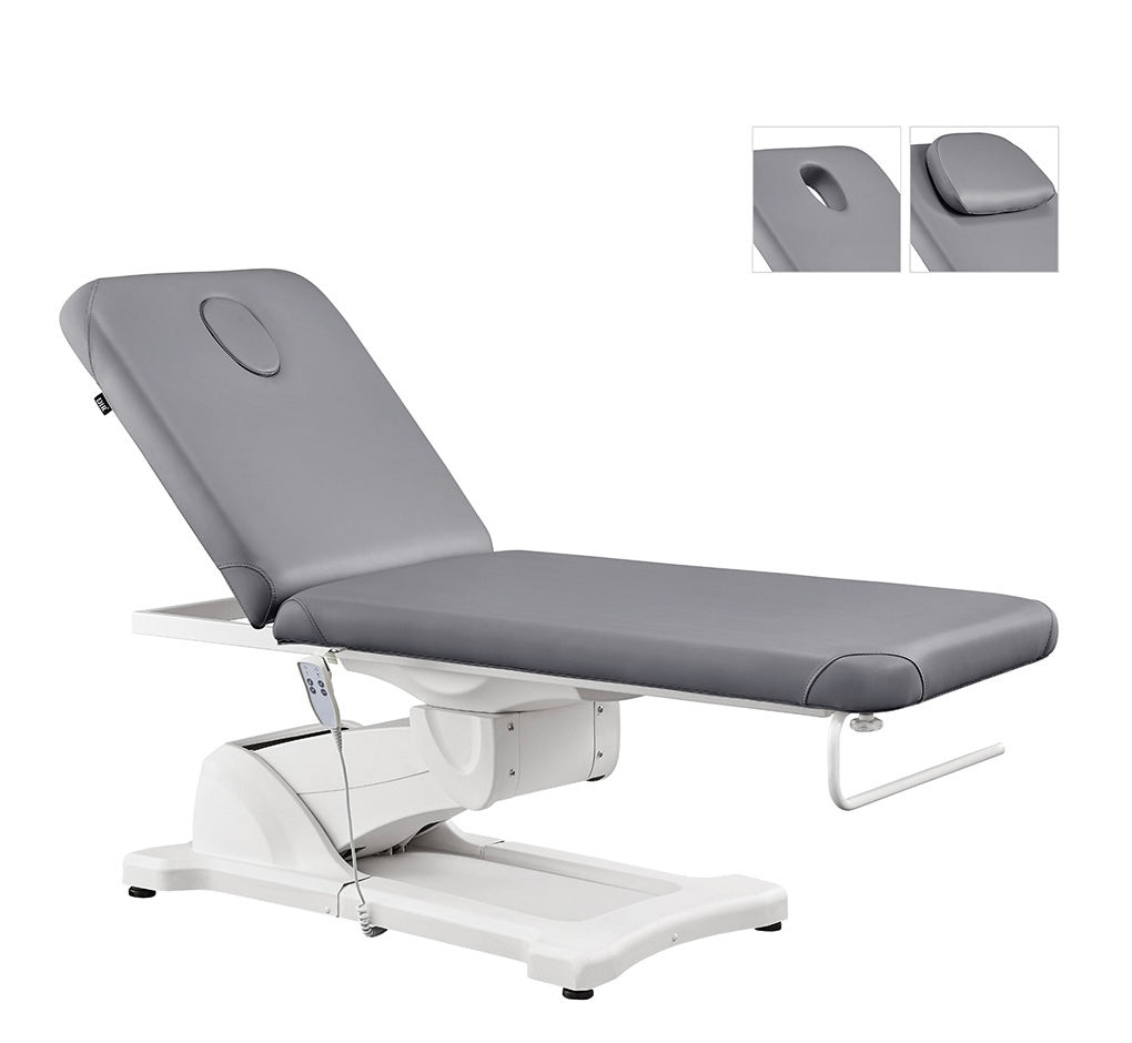Serenity Electric Massage Table for Pain Relief - Professional Reclining Therapy Bed for Chiropractors, Physical Therapy & Home Use - Adjustable Height & Heating Function