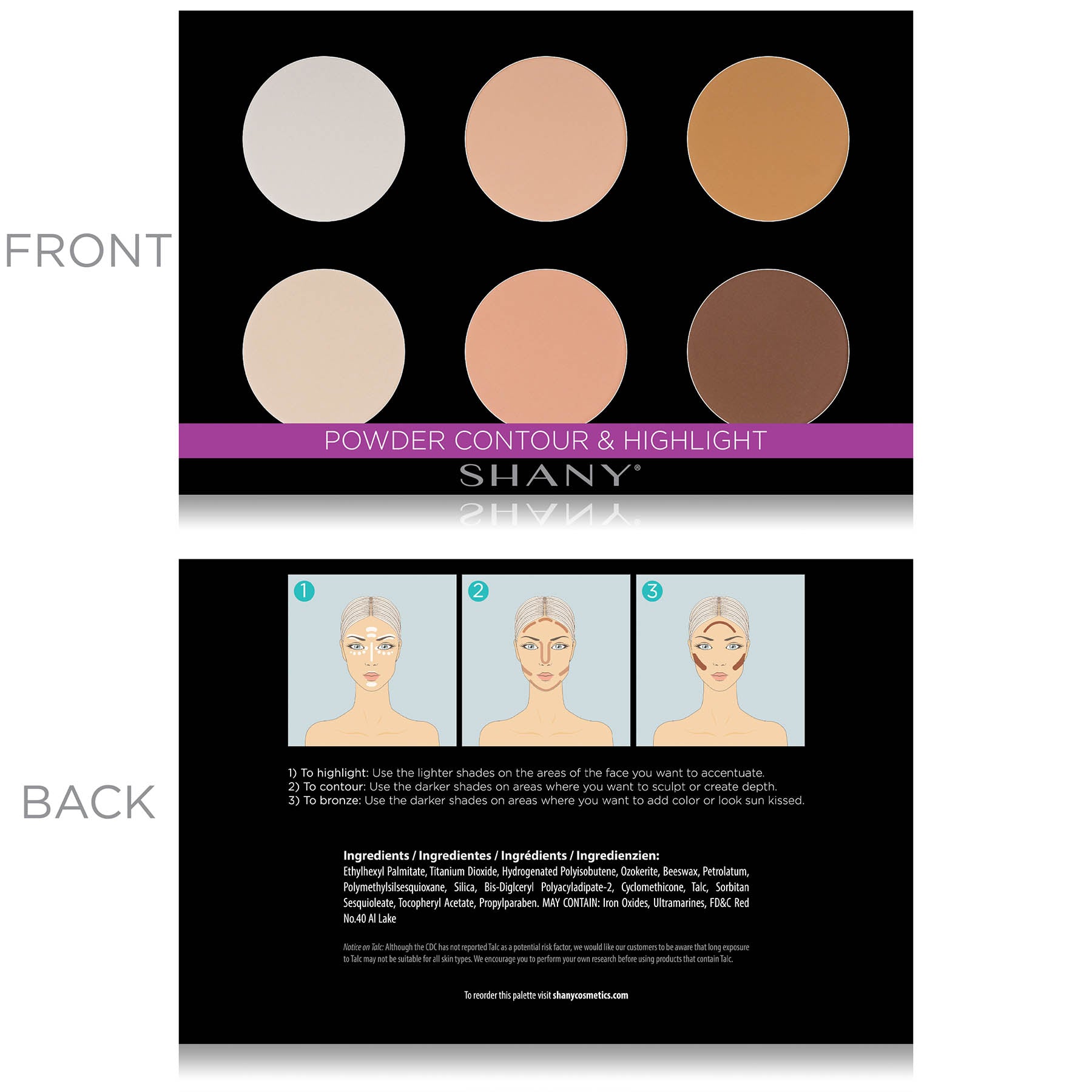 Mini Masterpiece Makeup Set - 6 Layer Refillable Palette for Eyeshadow, Blush & Highlighter | Professional Cosmetic Kit for Travel, Home & Makeup Artists