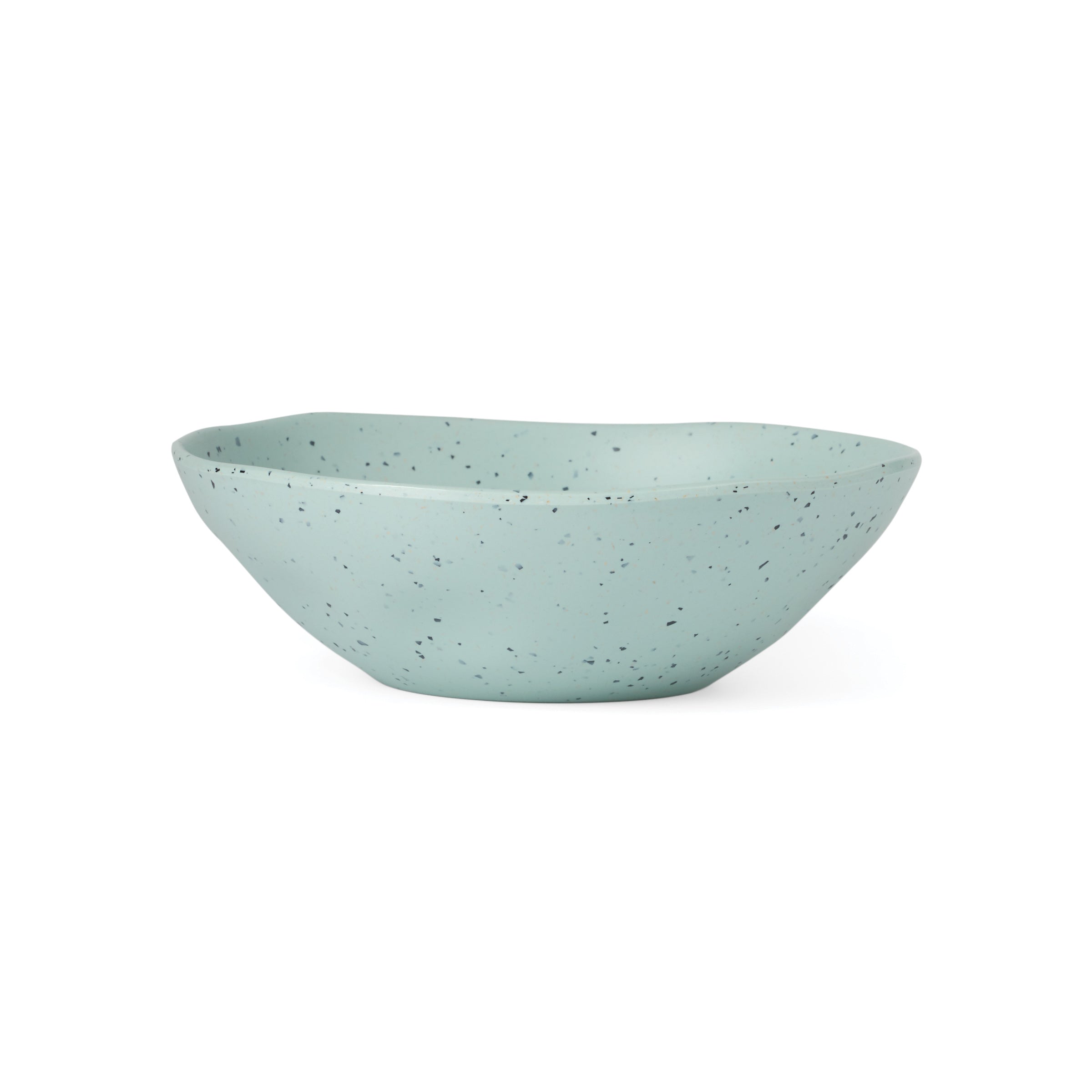 Stylish Terrazzo Melamine 12-Piece Dinnerware Set - Mint Green - Durable & Lightweight Plates, Bowls & Mugs - Perfect for Outdoor Dining, Picnics & Everyday Use