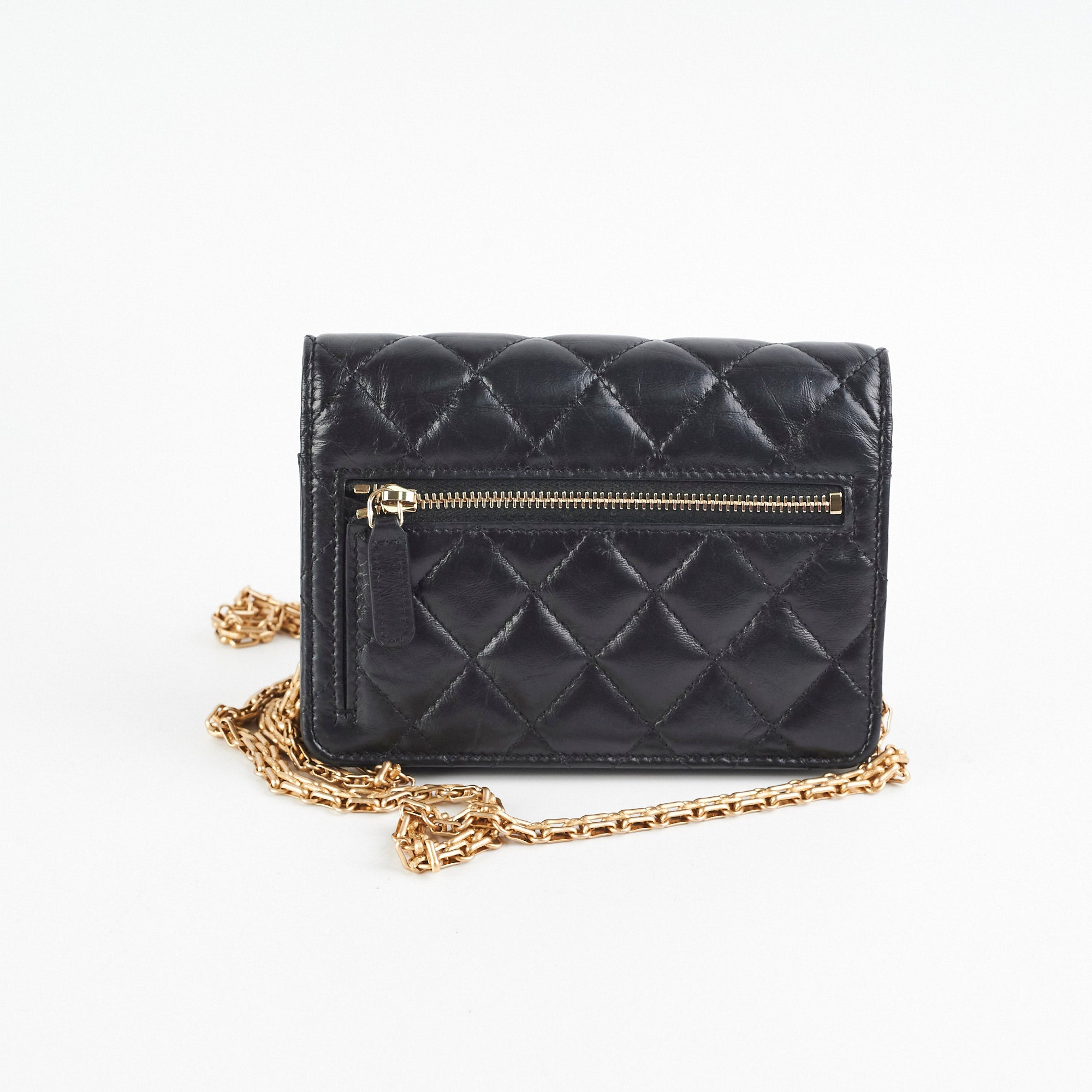 Chanel Reissue Mini Wallet on Chain WOC Black Crossbody Bag - Luxury Designer Handbag for Women, Perfect for Evening Parties & Date Nights