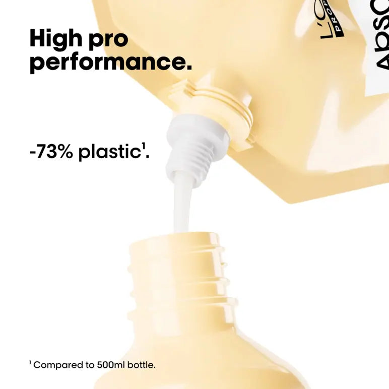 L'Oreal Paris Absolut Repair Shampoo for Damaged Hair - Deep Nourishing & Repairing Formula with Protein & Lipids - Restores Dry, Brittle Hair - Perfect for Daily Use at Home or Salon