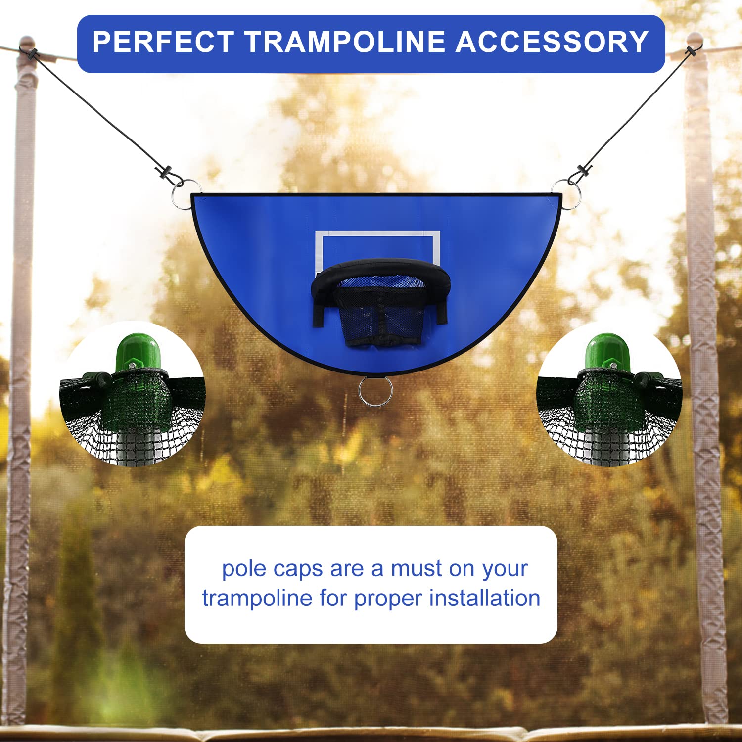 Trampoline Basketball Hoop with Mini Balls for Indoor/Outdoor Fun