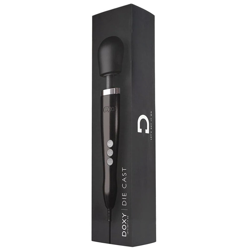 Premium Doxy Die Cast Solid Metal Plug-In Vibrating Wand Massager - Powerful Personal Massage for Relaxation & Intimate Pleasure - Perfect for Home Spa & Couples Time