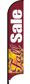 Feather Flag Banner - Fall Sale Outdoor Advertising (Flag Only) - Perfect for Seasonal Promotions, Grand Openings & Retail Events