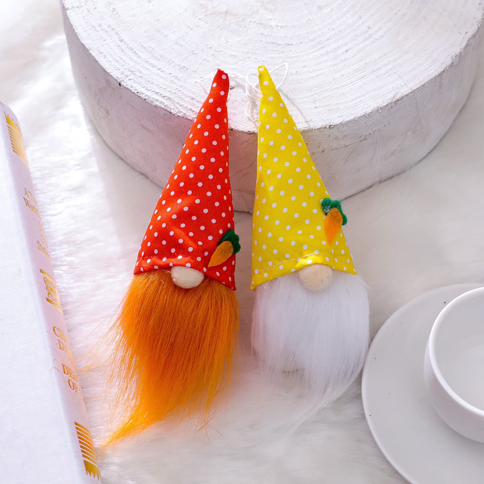 2023 Funny Easter Bunny Gnomes Hanging Ornaments - 3PCs Carrot Gnome Decor for Easter Tree & Spring Holiday Party | Seasonal Home Decoration for Easter Day Celebrations & Festive Indoor Decor