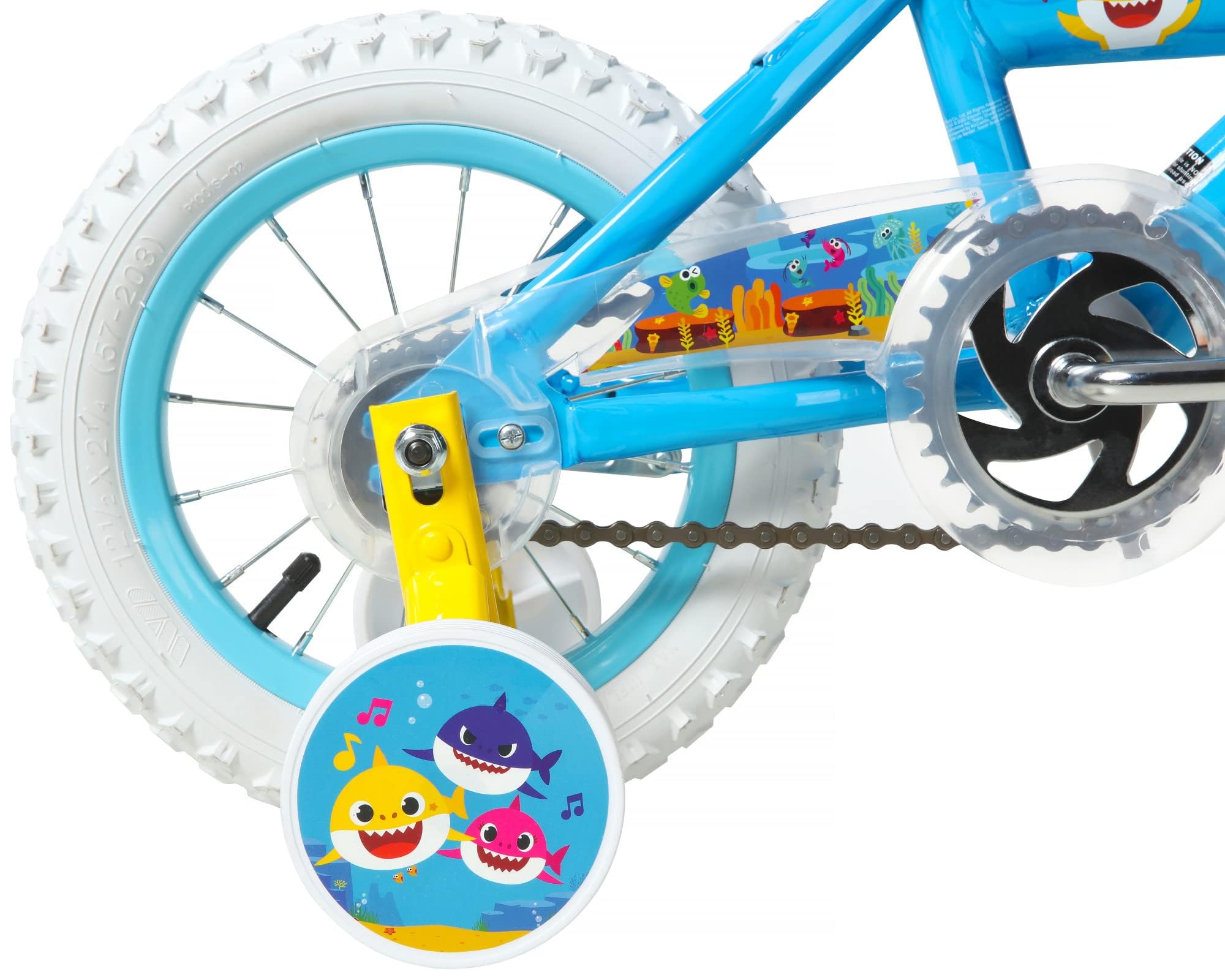 Dynacraft Kids' Baby Shark 12 Inch Bike with Training Wheels - Perfect for Toddlers Learning to Ride | Fun Outdoor Play & Birthday Gifts