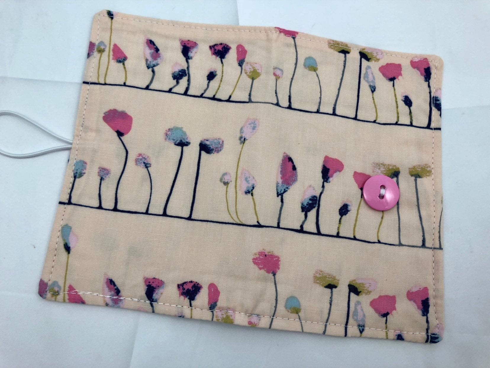 Floral Tea Bag Organizer Wallet Case - Pink Flamingo Design for Tea Lovers | Perfect for Travel, Home & Office Storage | Compact Tea Bag Holder for Herbal, Green & Black Tea Bags