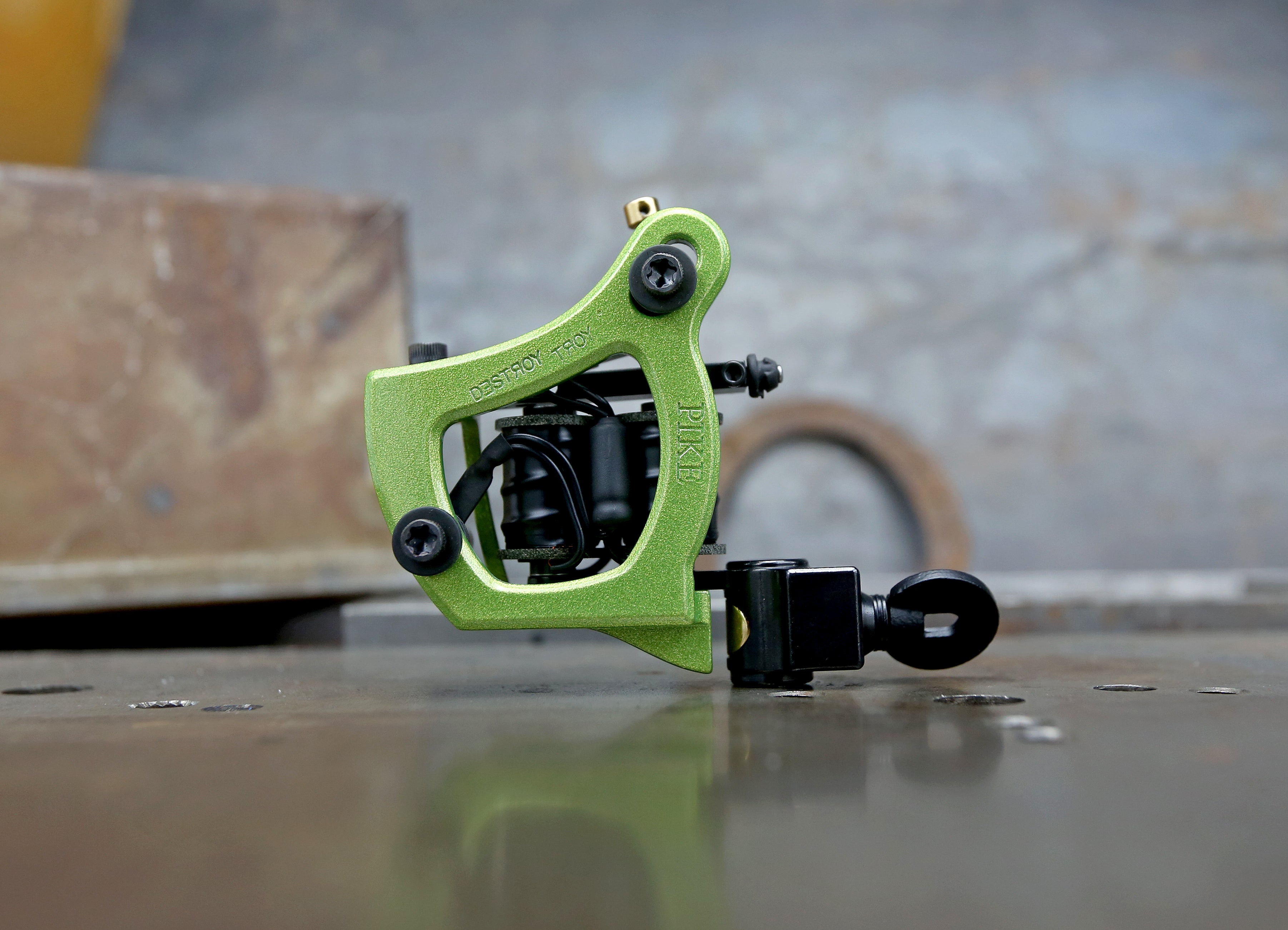 Limited Edition Mike Pike x Destroy Troy Teacup Liner - Sour Apple & Black Design | Perfect for Skateboarding, Streetwear Fashion & Collector's Display