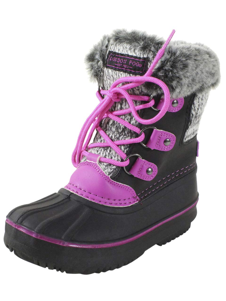 London Fog Girls' Warm Lined Snow Boots for Cold Weather & Winter Play