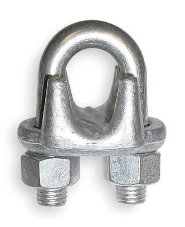 3/8 Inch Wire Rope Clip - Heavy Duty Malleable Iron Clamp for Rigging, Lifting & Marine Use - Secure Cable Clamps for Construction, Boating & Outdoor Activities