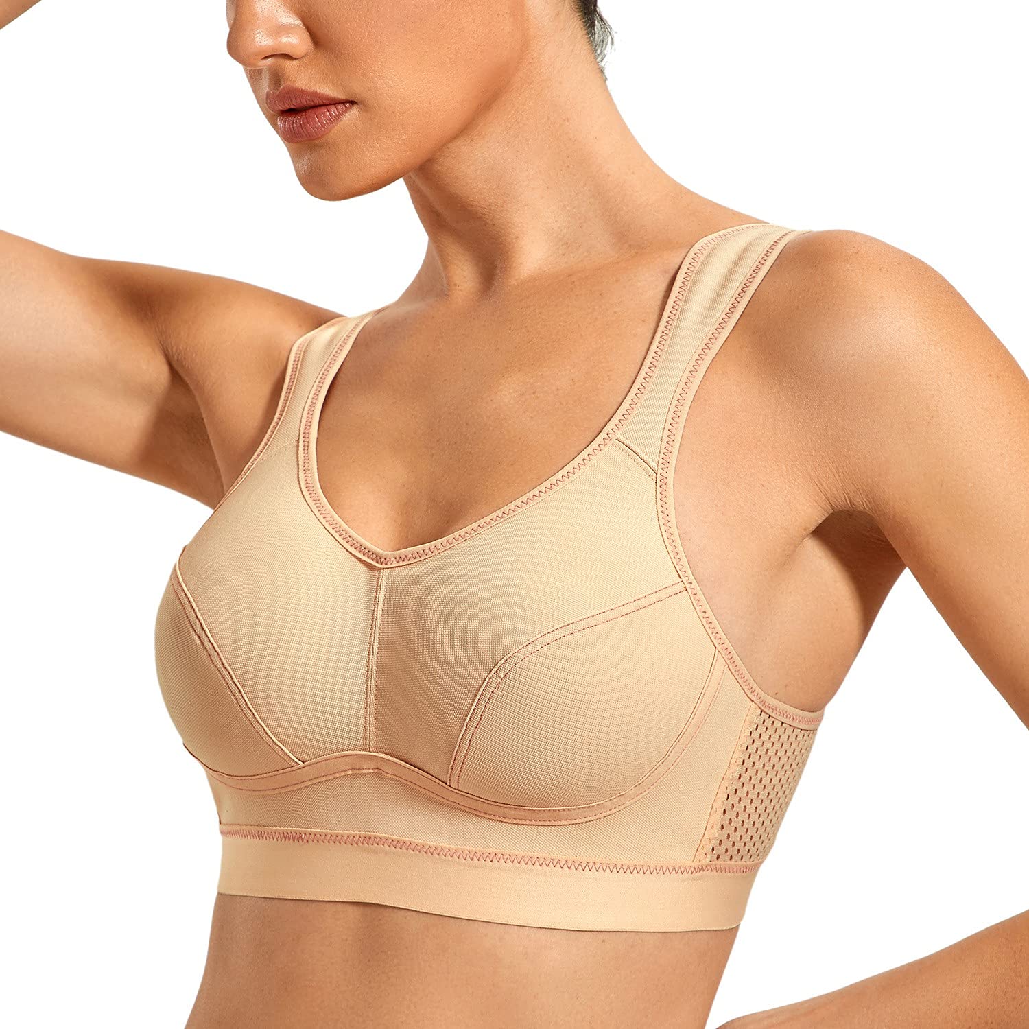 VANTONIA High Impact Sports Bras for Women - Wireless Plus Size Workout Bra with Maximum Support - Perfect for Running, Gym & High Intensity Training