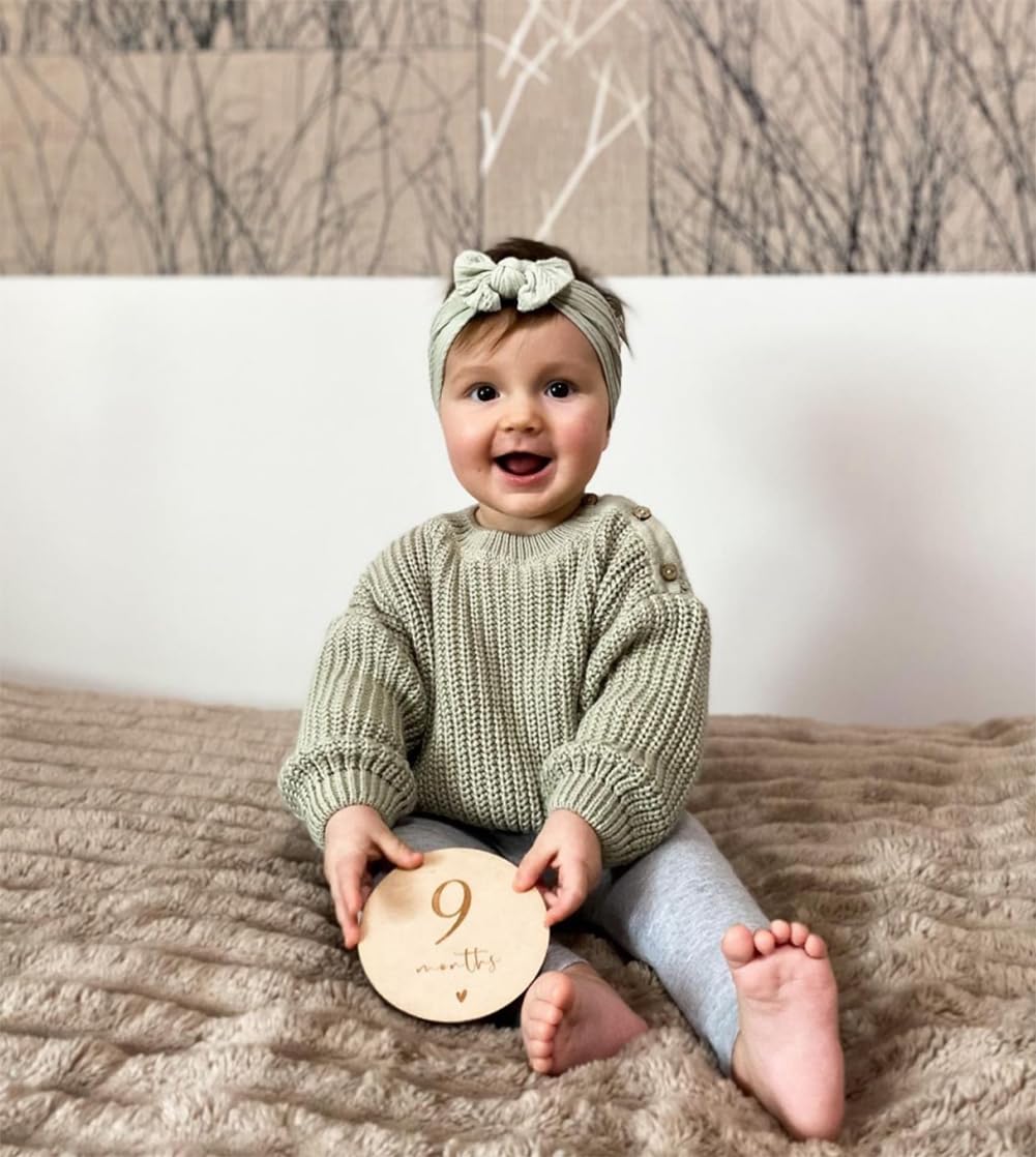 Douhoow Baby Knit Sweater - Unisex Pullover Sweatshirt for Baby Girls & Boys | Soft Winter & Fall Clothing for Holidays & Festivals | Perfect for Family Photos, Christmas Gifts & Outdoor Activities