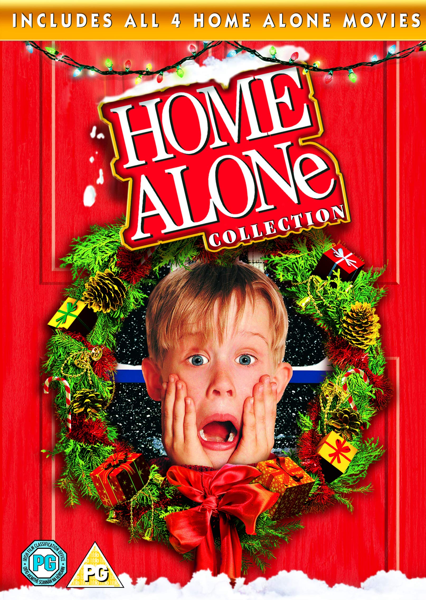 Home Alone 1-4 Movie Collection DVD Set - Family Comedy Films for Kids & Adults - Perfect for Holiday Movie Nights, Christmas Gifts & Family Entertainment