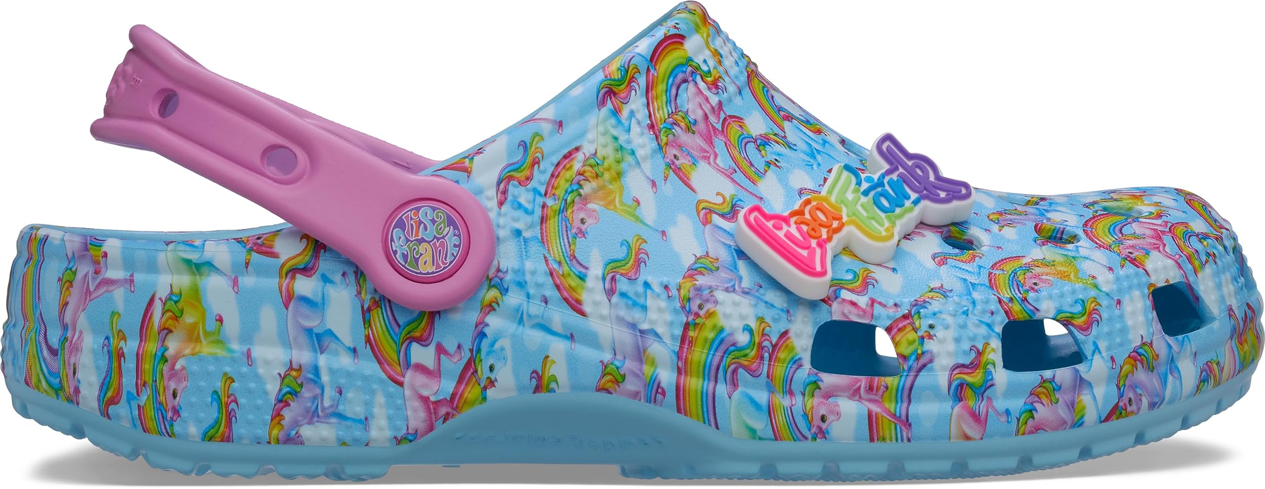 Crocs Unisex-Adult Classic Lisa Frank Clogs - Comfortable Slip-On Shoes for Women & Men - Perfect for Beach, Pool, Garden & Casual Wear