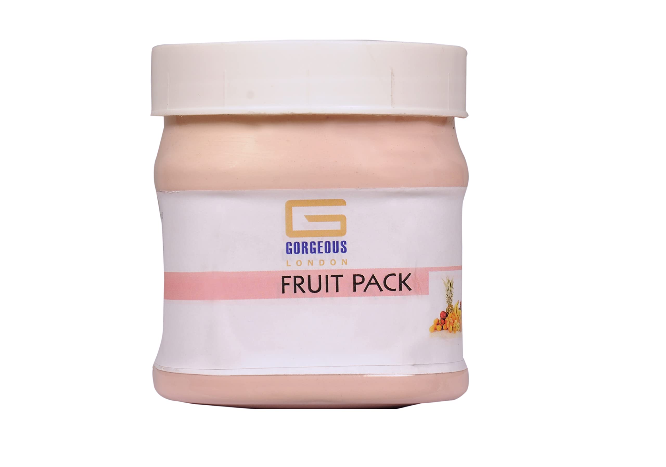 Premium London Fruit Pack 450gm - Skin Soothing & Refreshing Face Mask with Natural Fruit Extracts | Hydrating & Revitalizing for Dry & Sensitive Skin | Perfect for Spa Day & Self-Care Routine