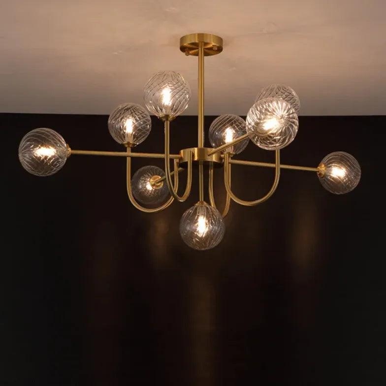 Modern White Asymmetric Chandelier for Living Room - Elegant Ceiling Light Fixture for Dining Room, Bedroom & Home Decor