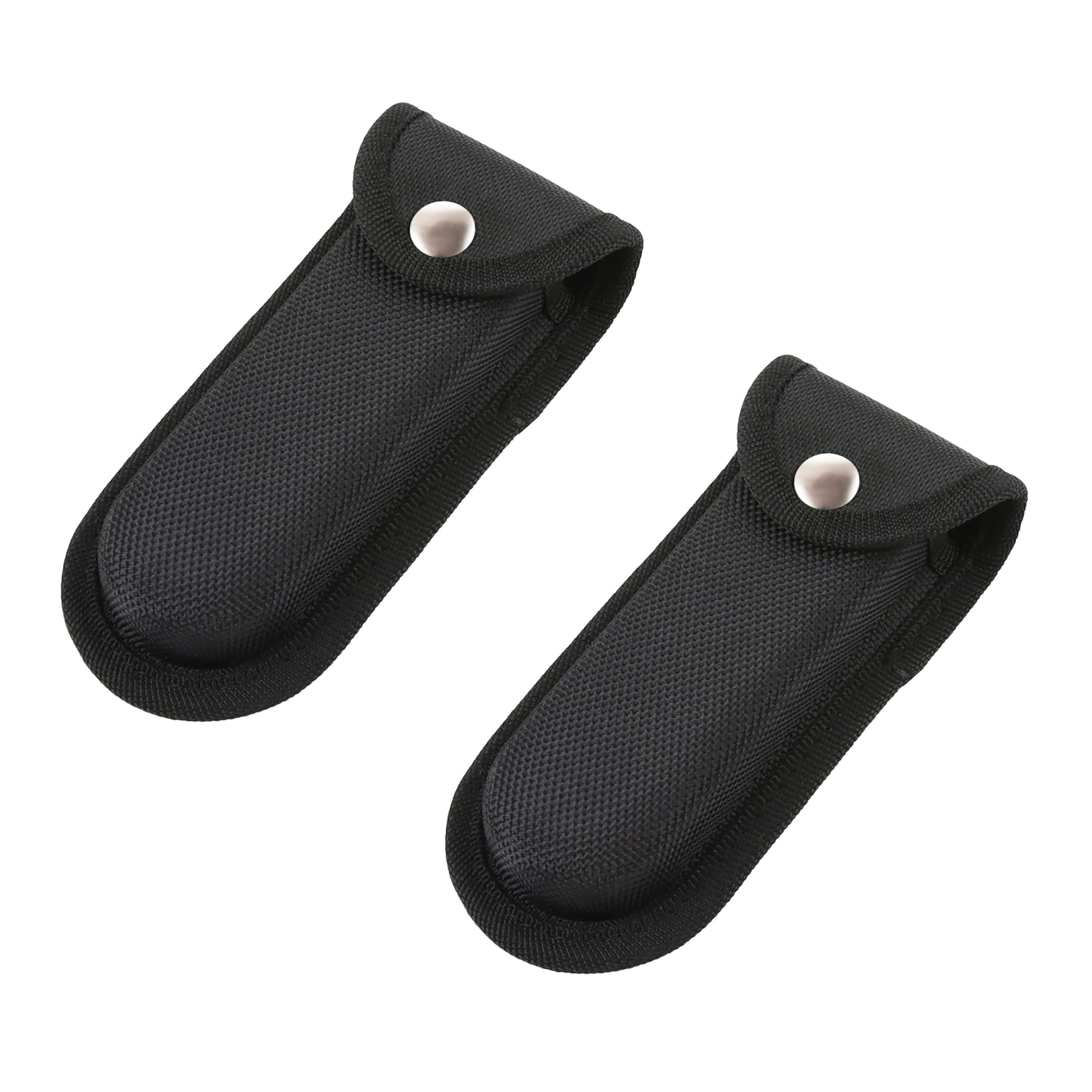 2Pcs Nylon Pouch with Belt Loop for 5.1inch/13cm Multitool & Folding Knife - Durable Knife Sheath for Leatherman Tools, Pocket Knife Holder Holster (Large Size) - Perfect for Camping, Hiking & Outdoor Adventures