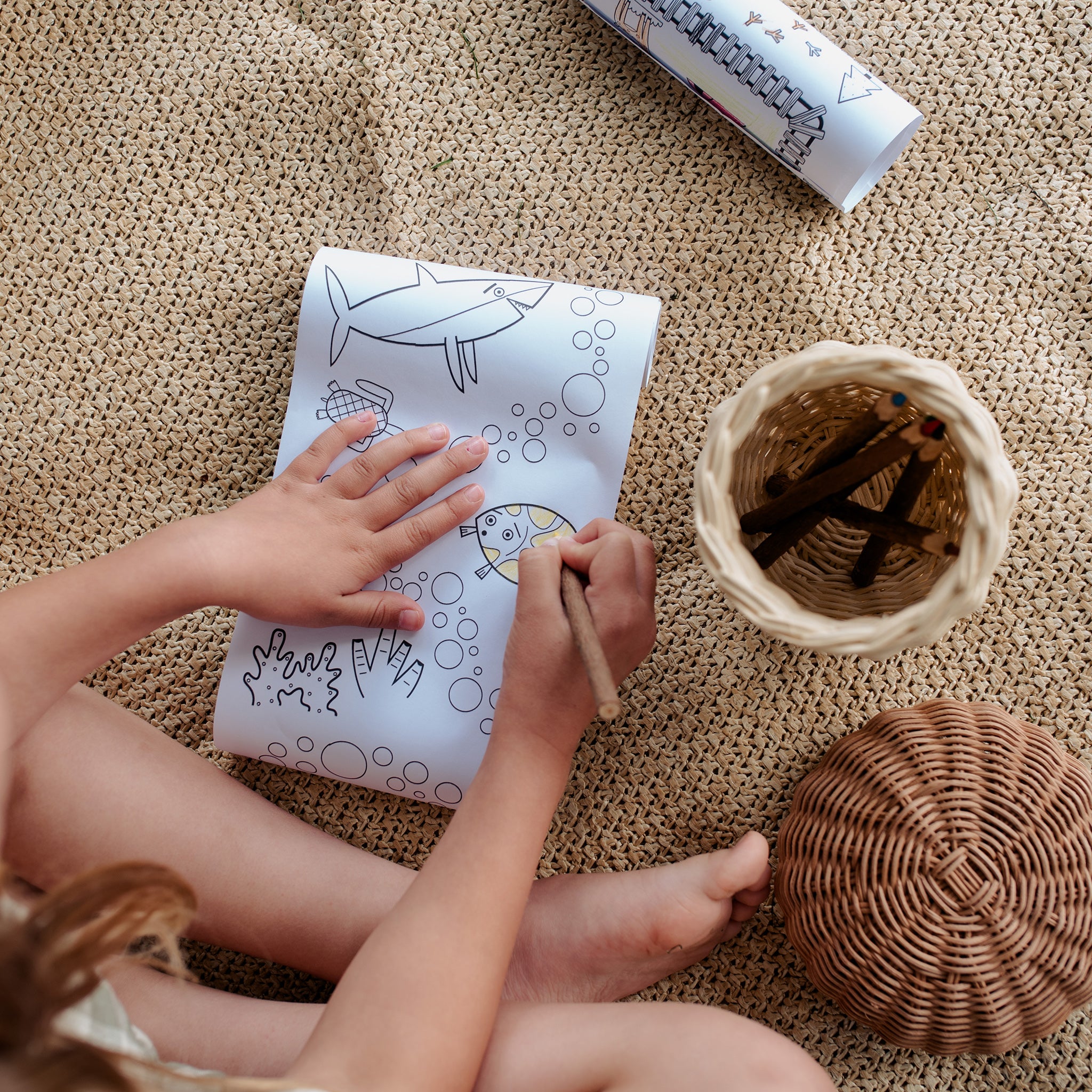 Playpa Mini Ocean Paper - Eco-Friendly Origami Paper for Kids, DIY Crafts, Scrapbooking & School Projects | Perfect for Art, Classroom Activities & Creative Play