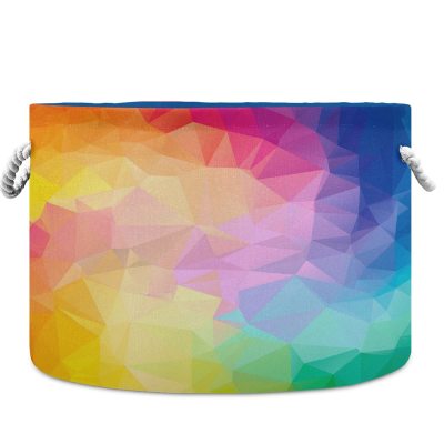 A Colorful Solution to Clutter: The Rainbow Laundry Basket