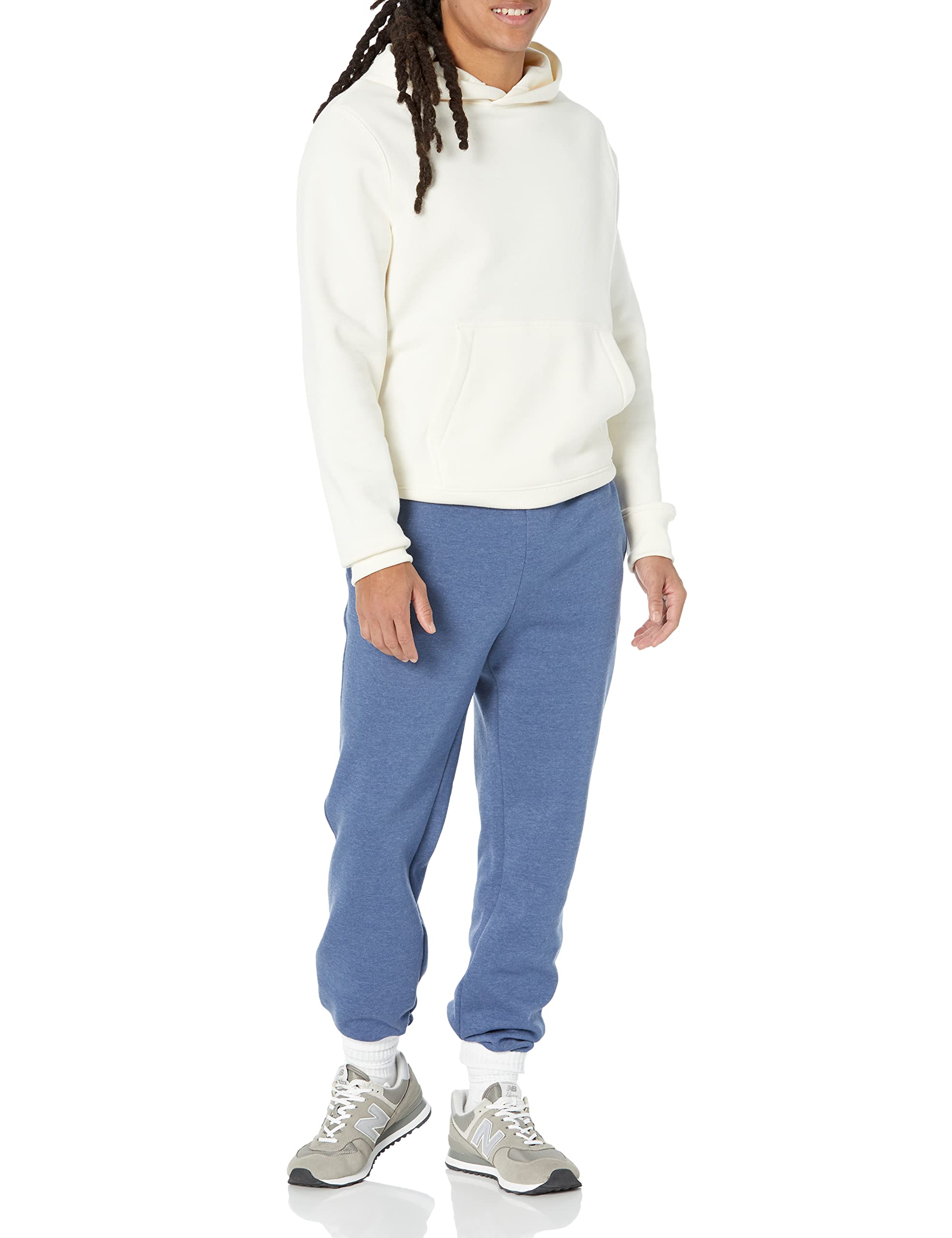 Amazon Essentials Men's Fleece Sweatpants with Closed Bottom - Comfortable & Warm Casual Pants for Lounge, Workout & Relaxation (Big & Tall Sizes Available)