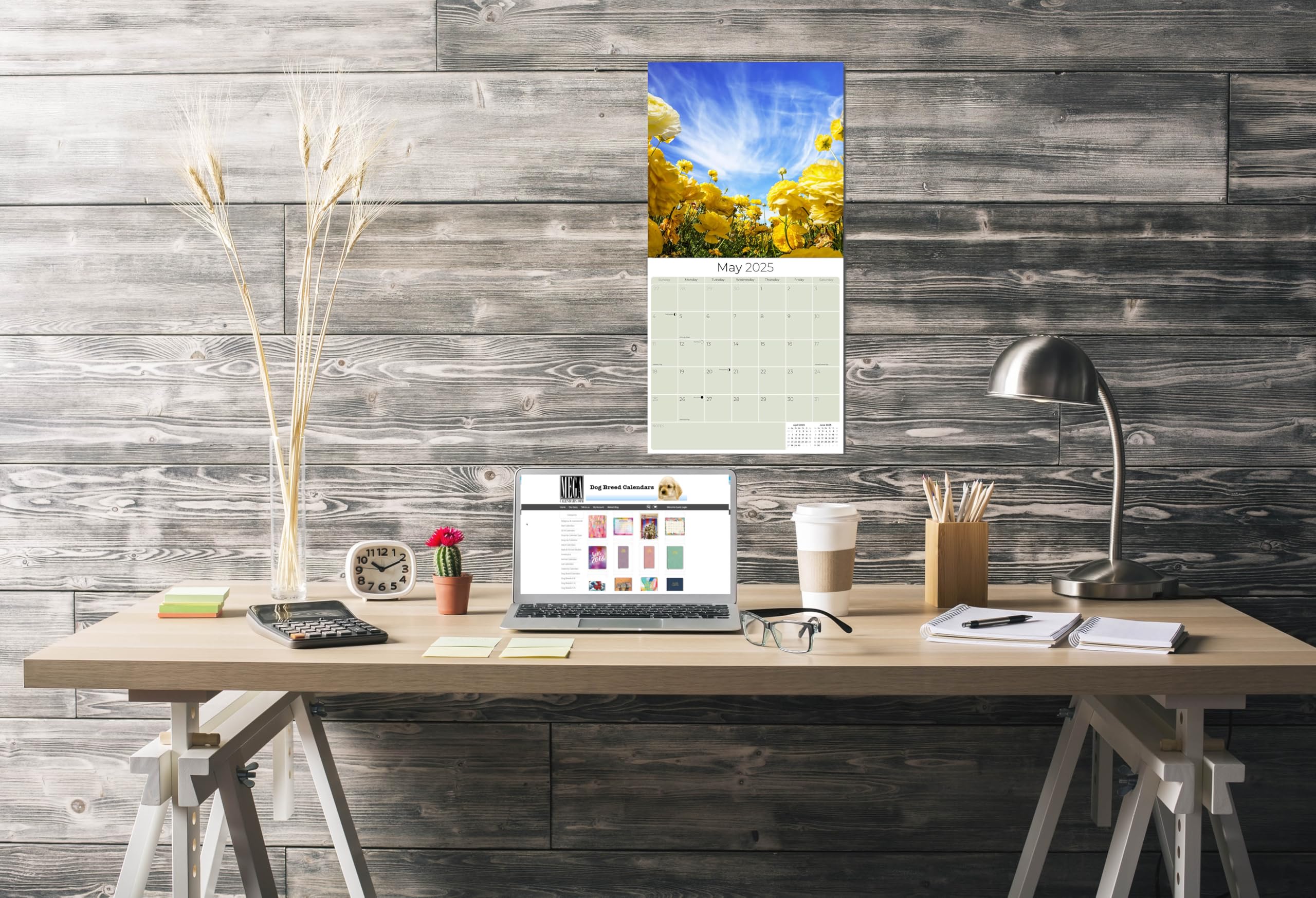 2024-2025 Monthly Wall Calendar with Seasons - 12