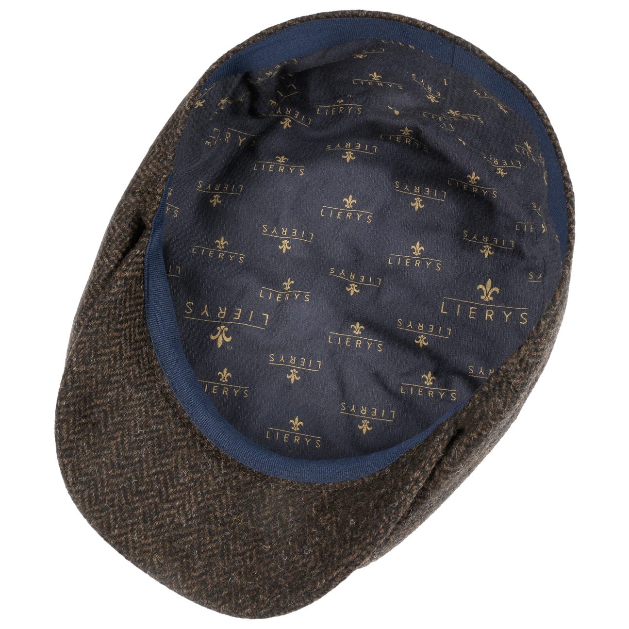 Carlsen Wool Herringbone Flat Cap by Lierys - Classic Men's Winter Hat for Outdoor Activities & Casual Style