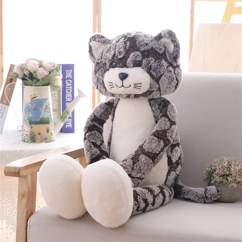 King Paws Extra Large Soft Plush Cat Toy - Giant Cuddly Stuffed Animal for Kids & Adults - Perfect for Gifts, Home Decor, and Stress Relief