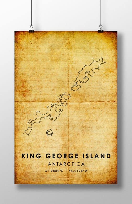 Vintage King George Island Antarctica Poster - Retro Travel Art Print for Home Decor, Wall Art & Housewarming Gift - Perfect for Living Room, Office & Travel Enthusiasts