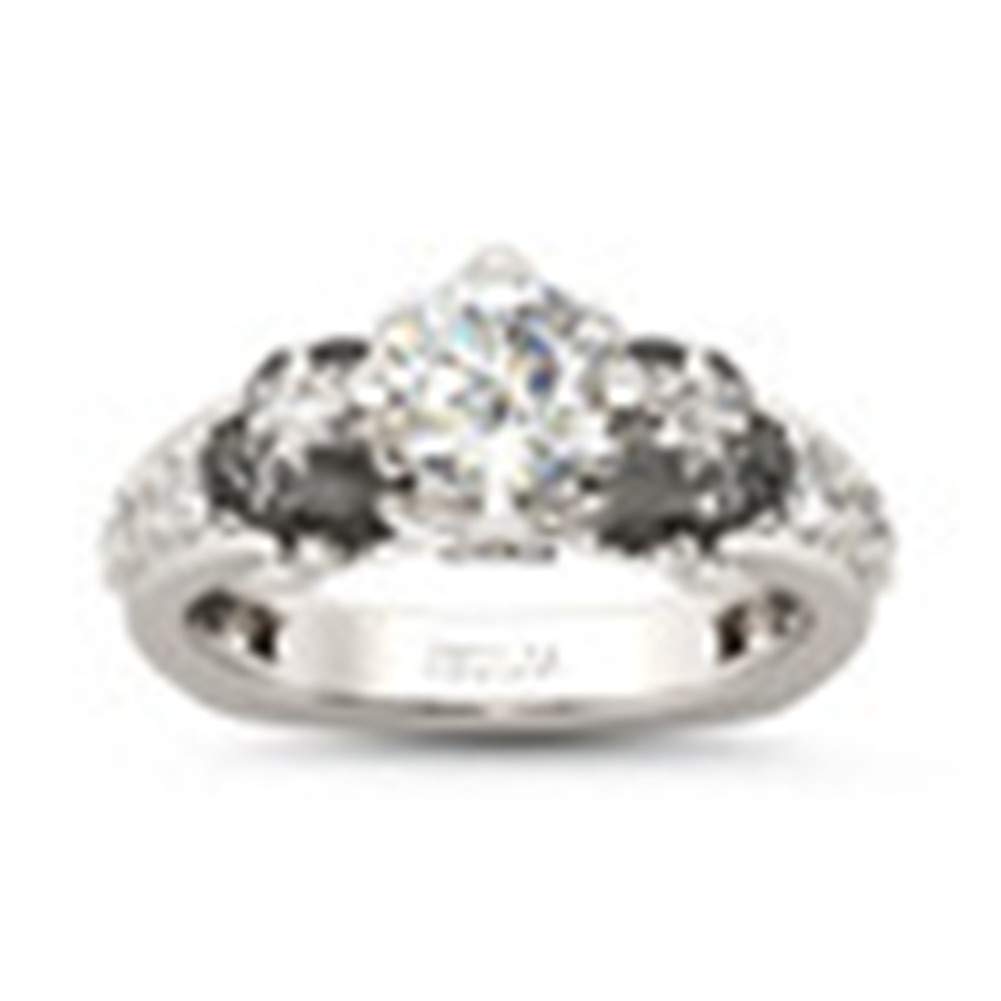 2 Carat Round Cut Diamond Skull Ring for Women - Sterling Silver Two-Tone Custom Bridal Wedding Band with European Shank, Engagement Promise Ring for Her (Gift Box Included) | Perfect for Gothic Weddings, Anniversary Gifts & Alternative Fashion Jewelry