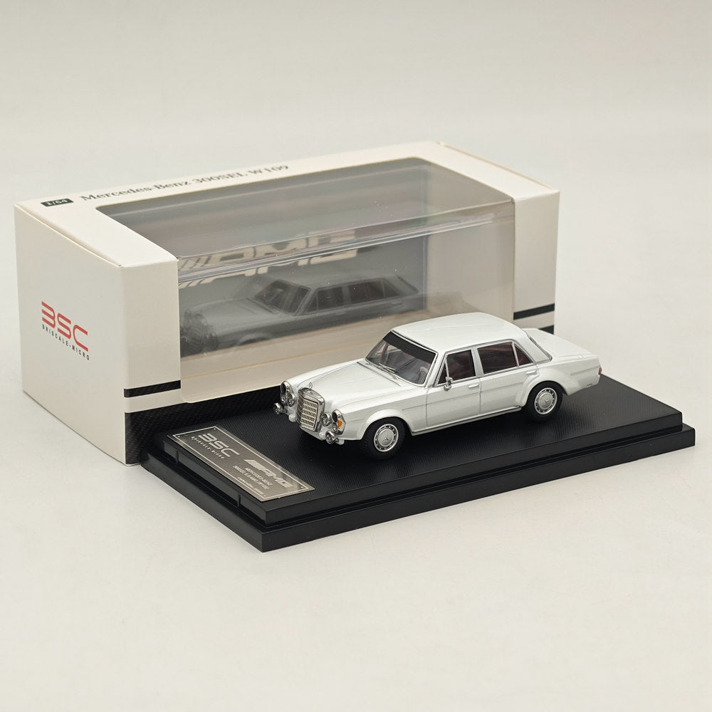 1:64 Mercedes Benz 300SEL W109 AMG White Diecast Car Model - Collectible Toy Car for Adults & Kids - Perfect for Display, Gifts, and Car Enthusiast Collections