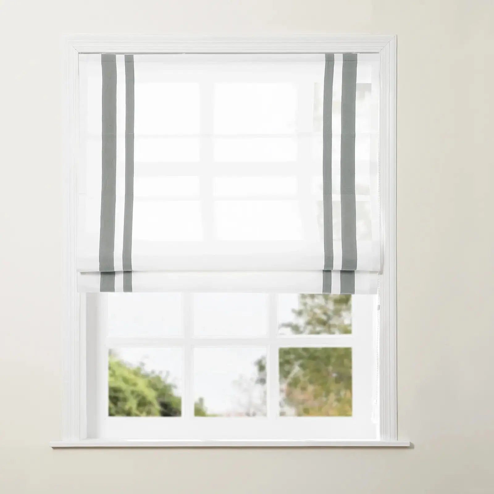 Gray Double Border Stripes