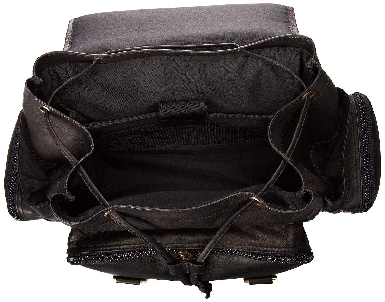 Claire Chase Jumbo Leather Small Laptop Backpack for Women & Men - 15.6 Inch Waterproof Business Travel Backpack - Stylish Work Commuter Bag for Office, College, Airplane & Daily Use
