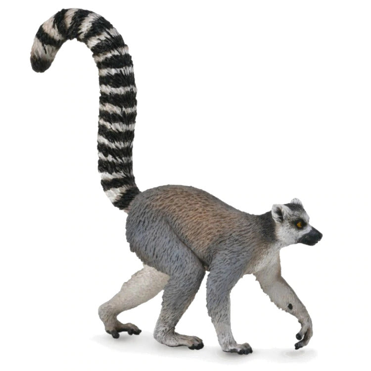 CollectA Wild Animal Figurine - Realistic Ring-Tailed Lemur Toy for Kids, Educational Wildlife Model for Play & Display | Perfect for Jungle-Themed Parties, School Projects & Animal Collections