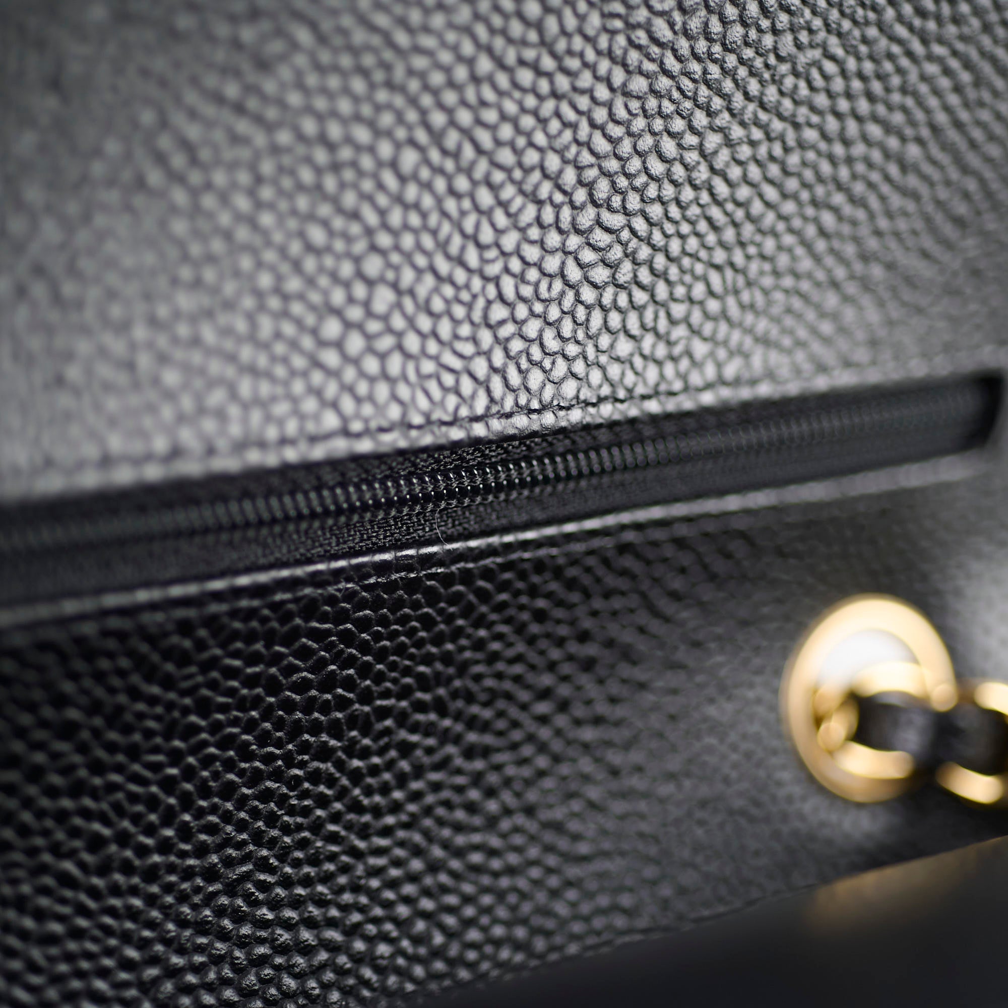 Chanel Medium/Large Caviar Leather Double Classic Flap Bag Black with Microchip - Luxury Designer Handbag for Women, Perfect for Work, Evening Events & Special Occasions